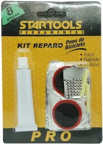 Kit Reparo de emergência remendo Pneu de câmara Bike Bicicleta