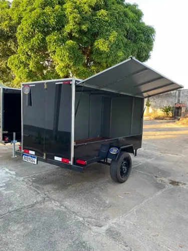 Carretinha Baú fechada, Trailer ACM  1,7x1,22x1,22 ((pronta entrega ))