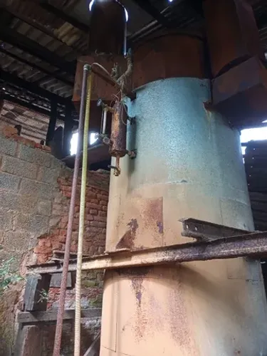 caldeira horizontal a bagaço ou lenha com bomba d'água weg