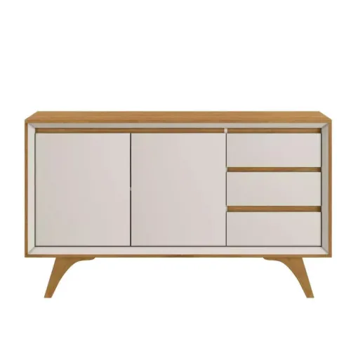 Buffet Retrô 2 Portas 3 Gavetas Design Moderno r655