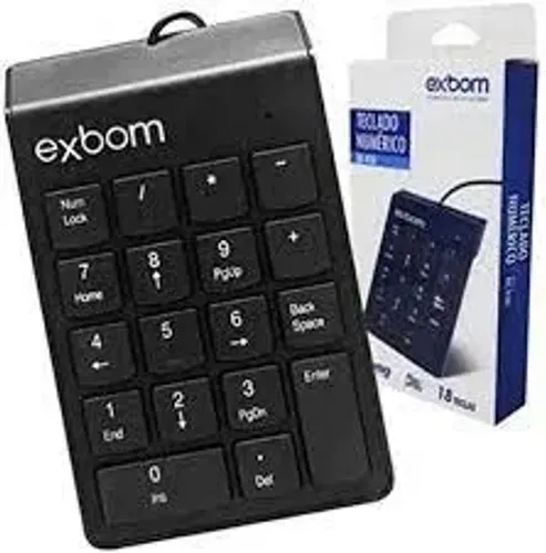 Mini Teclado Numérico Exbom BK-N30
