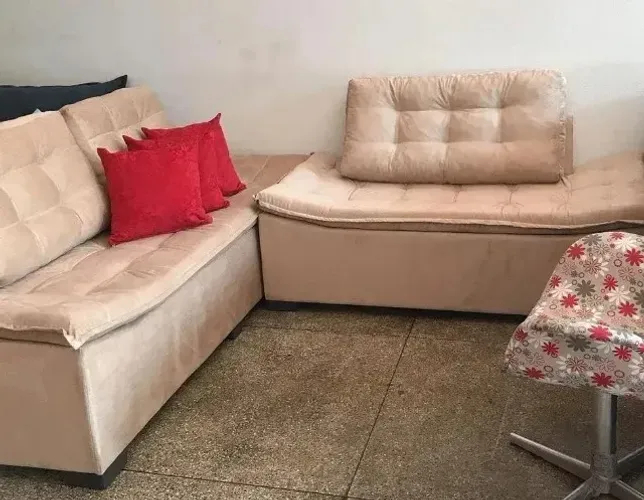 Sofá Conjunto 3x2 Lugares Estilo Canoa Italiano. Produtos Novos Direto de Fábrica.