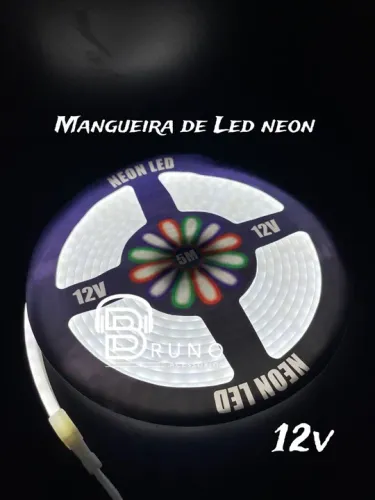 Mangueira Neon Branco Frio 5m