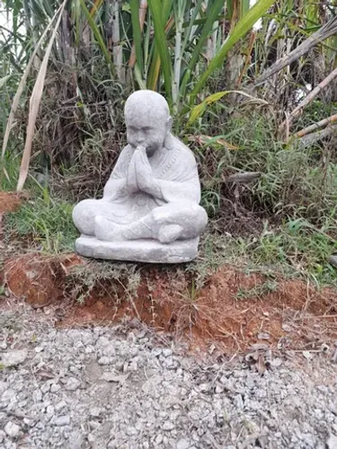Estatua grande Buda meditação em cimento 