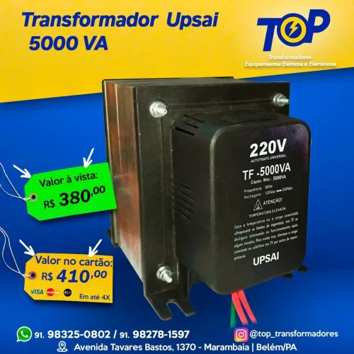Transformador 5000 va bobina em cobre 