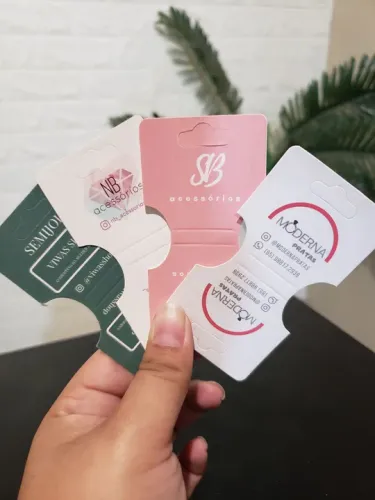 Tags e etiquetas personalizadas com sua logomarca para acessórios 