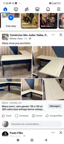 Mesas em L sem gaveta promoção produto de ótima qualidade mim chama no WhatsApp *