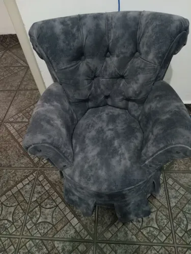 Poltrona infantil cinza