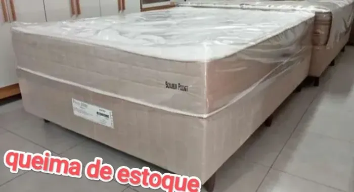 Cama box casal 138x188 Topázio ( entregamos em até 24 horas )