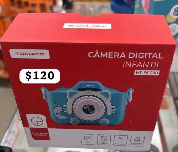 Câmera Digital Infantil - Tomate - MT-IN1080 - R$ 120