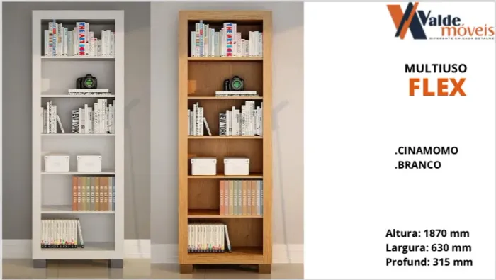 MULTIUSO OU LIVREIRO FLEX R$ 399,00 + FRETE