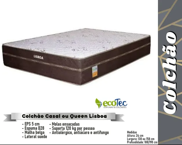 Colchão casal Queen