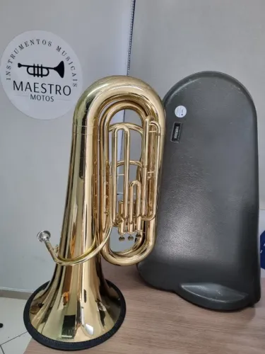 Tuba 3/4 Yamaha YBB104 Sib - 10X no cartão - Envio p/ todo Brasil