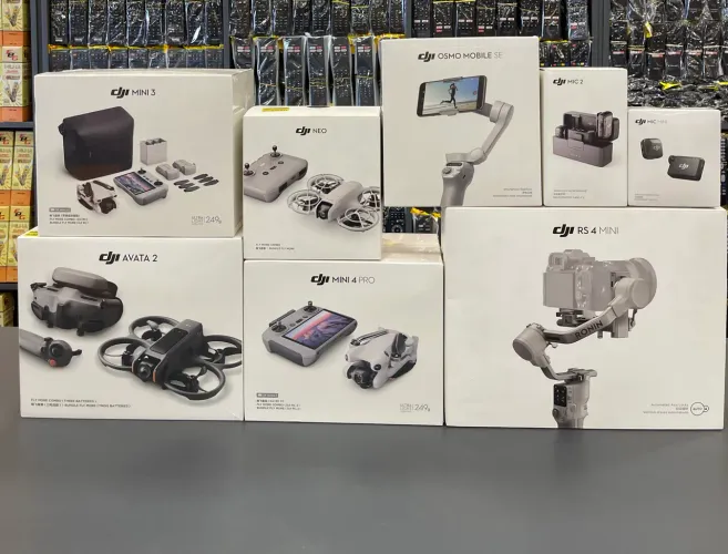 PRODUTOS DA MARCA DJI ORIGINAL DRONES ESTABILIZADORES MICROFONES?