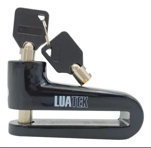 Cadeado Trava de Disco Grande Para Moto Bike  Com 2 Chave Anti Roubo