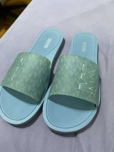Chinelo Slide Michael Kors Azul Original