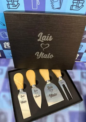 Kit Queijo 4 Peças Personalizado