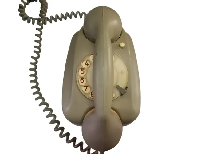 Telefone Antigo Siemens Mesa Gancho Vertical Bege
