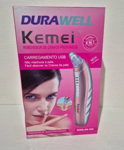 Removedor de Cravos Profundos Kemei - Limpeza Facial Profissional
