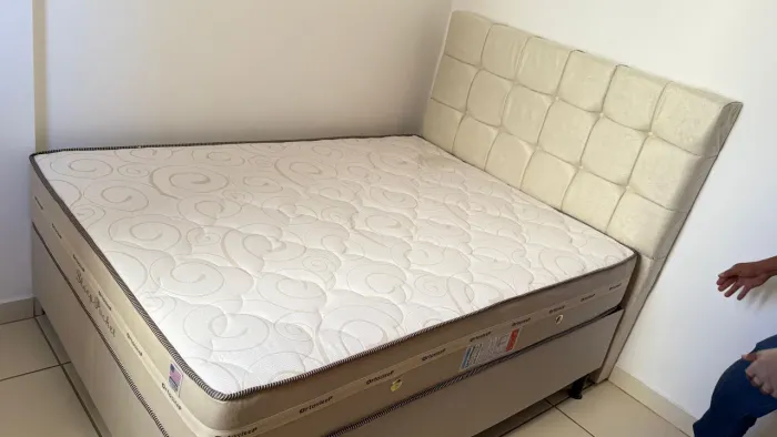 Cama Box Ortosleep com Cabeceira Estofada