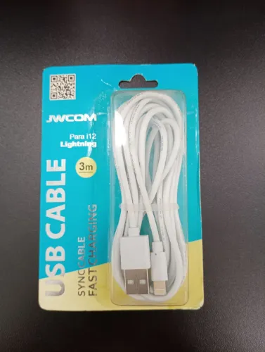 Cabo USB lightning 3 metros