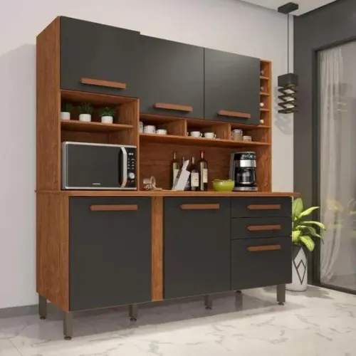 Armário de Cozinha 100% MDF 6 Portas 2 Gavetas Novo entregamos