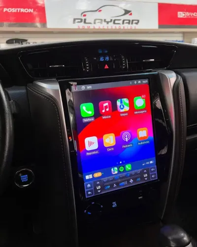 Multimídia tesla Toyota Sw4 12.1 polegadas Carplay sem fio 