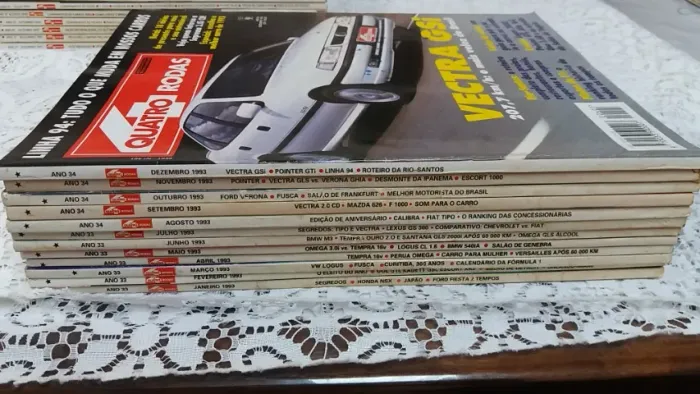 Revistas Quatro Rodas - Ano de 1993 à 1997 - Vendo Separadamente