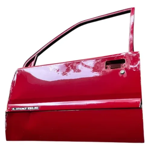 Porta Mitsubishi L200 Gls 97 98 99 A 2004 Com Detalhe Dianteira Esquerdo Vermelho