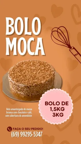 Bolo Moca 1,5 kl  6 9 9 2 9 5-5 3 4 7