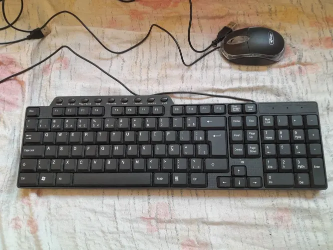 Kit Teclado e Mouse Novo