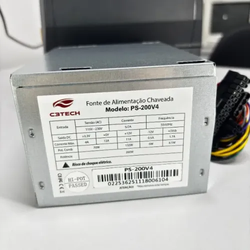 Fonte 200w para PC 110/220 - nova.