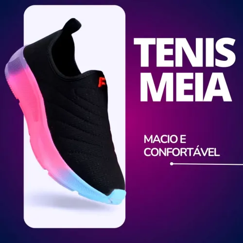 Tênis Meia para treino e dia a dia