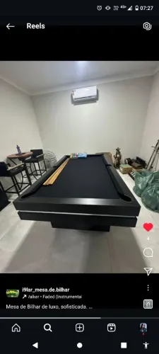 Mesa de Bilhar de luxo, moderna e sofisticada