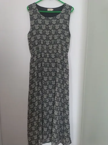 Vestido longo tecido delicado