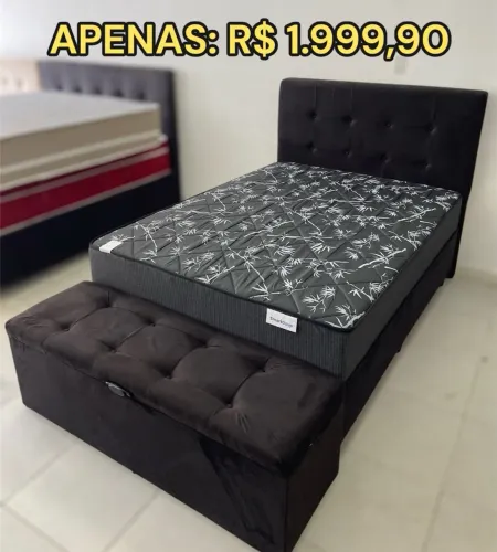 JOGO CASAL COM BAÚ E CABECEIRA APENAS 1.999,90