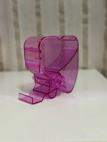 Porta Algodão Odontologia - acrílico rosa 