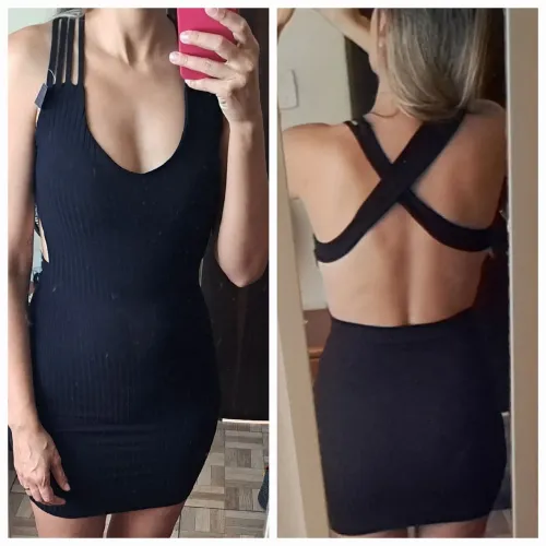 Vestido canelado Premium com bojo Novo