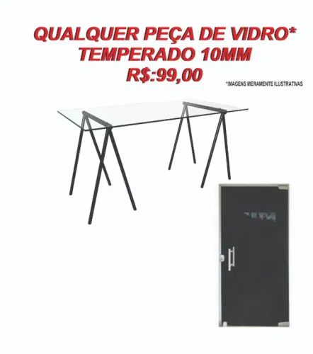 BLACK FRIDAY Vidro temperado 10mm