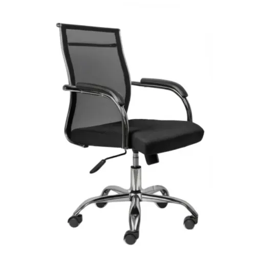 Cadeira Diretor Tela Mesh Dubai Giratória Cromada Conforto Ergonômico Modelo 31020