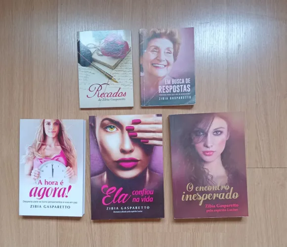 Livros de Zibia Gasparetto - Kit de 5 livros espiritualidade e autoajuda romance