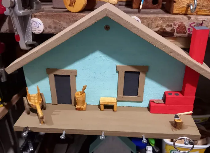 Porta chave casinha da roça 