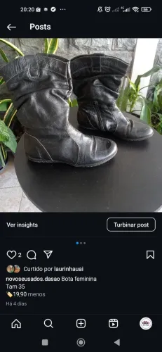 Botas femininas Tam 32/35/36 24,90 / Ler descrição antes d chamar
