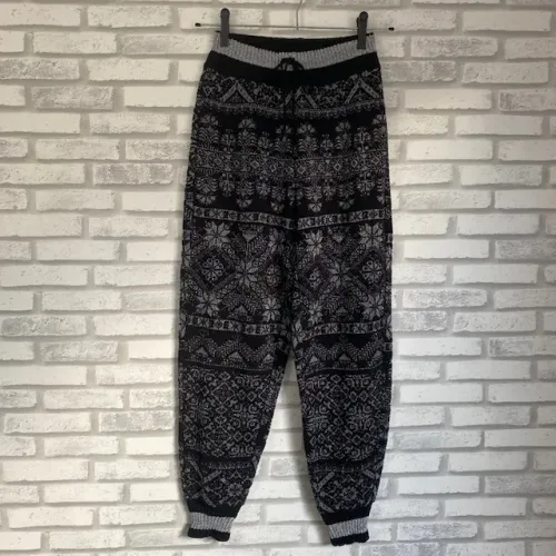 Calça de Tricô Cecilia Prado Preta Com Prata Inverno Tamanho P