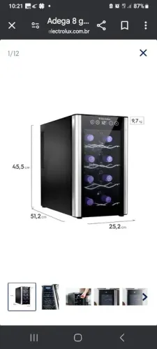 ADEGA CLIMATIZADA ELECTROLUX