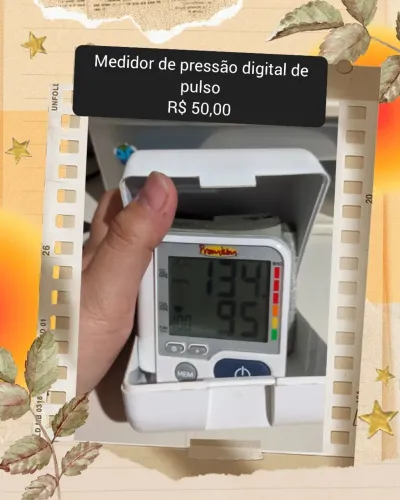 Medidor de pressão digital de pulso