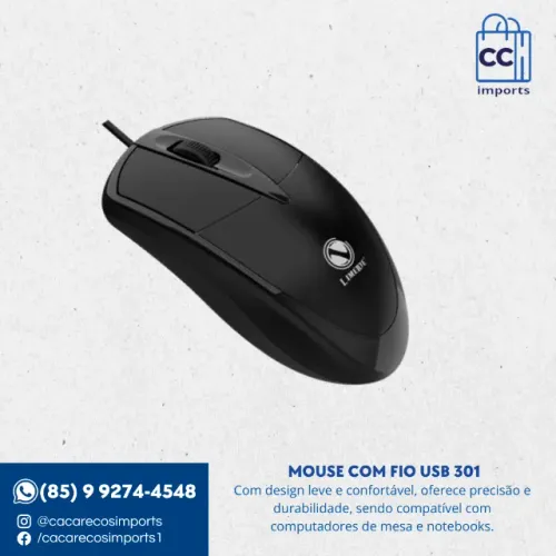 Mouse com Fio USB 301