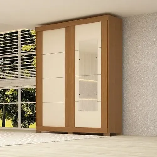 Belo Roupeiro Helena 100% MDF com espelho - Entrega e montagem grátis p/ Fortaleza