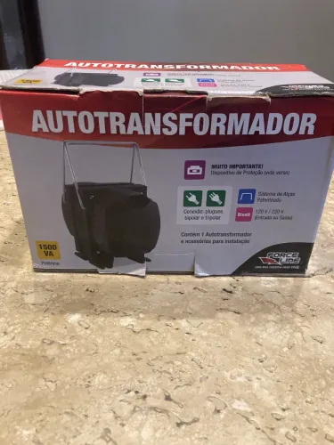 Auto transformador 1500VA - Bi-Volt Force Line na caixa
