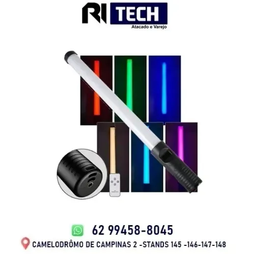 Bastão De Luz De Foto Rgb Led Iluminador Portátil